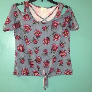 A Pink Flower Shirt